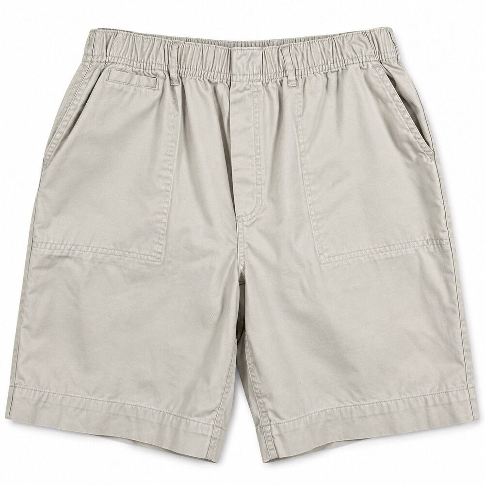 White Stag Womens Plus Size 18W Khaki Bermuda Shorts 100% Cotton Elastic Waist